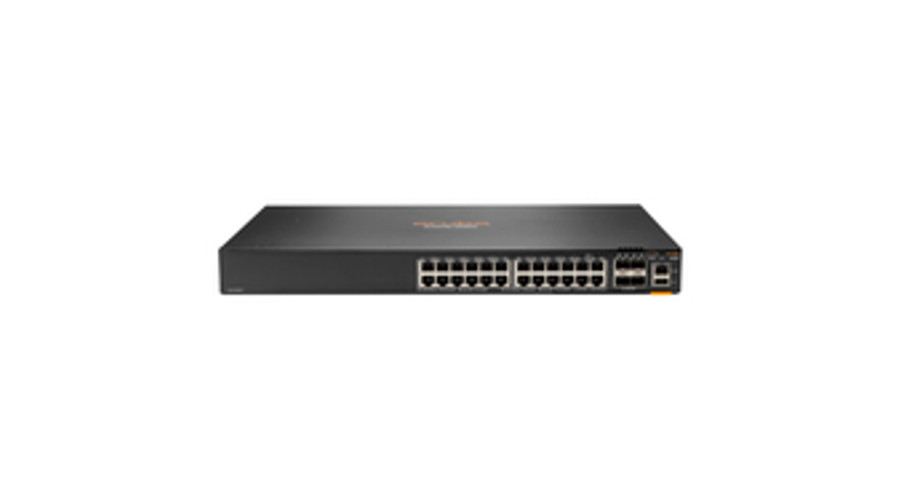 Image of HPE a Hewlett Packard Enterprise company Aruba 6200F 24G Class4 PoE 4SFP+ 370W - Managed - L3 - Gigabit Ethernet (10/100/1000) - Power over Ethernet (PoE) - Rack mounting - 1U