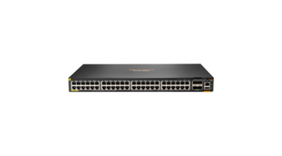 Image of HPE a Hewlett Packard Enterprise company Aruba 6200F 48G Class4 PoE 4SFP+ 370W - Managed - L3 - Gigabit Ethernet (10/100/1000) - Power over Ethernet (PoE) - Rack mounting - 1U