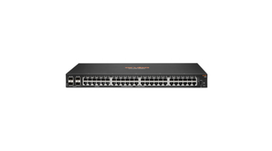 Image of HPE a Hewlett Packard Enterprise company Aruba 6100 48G 4SFP+ - Managed - L3 - Gigabit Ethernet (10/100/1000) - Rack mounting - 1U