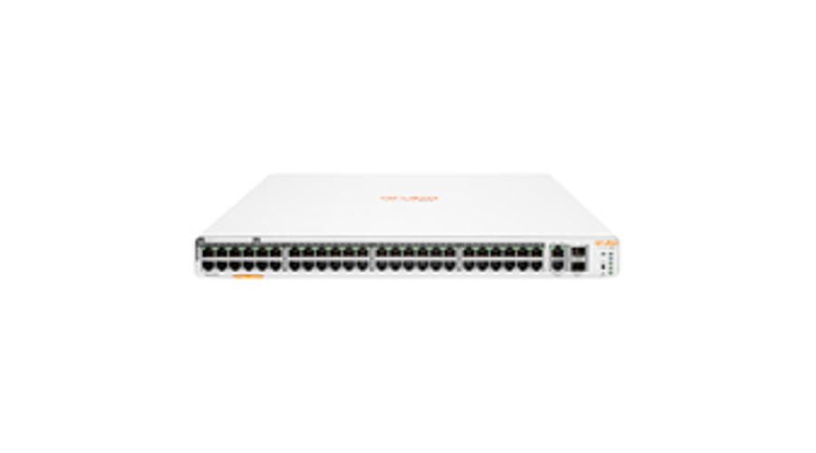 Image of HPE Instant On 1960 48G 40p Class4 8p Class6 PoE 2XGT 2SFP+ 600W - Managed - L2+ - Gigabit Ethernet (10/100/1000) - Power over Ethernet (PoE) - Rack mounting - 1U