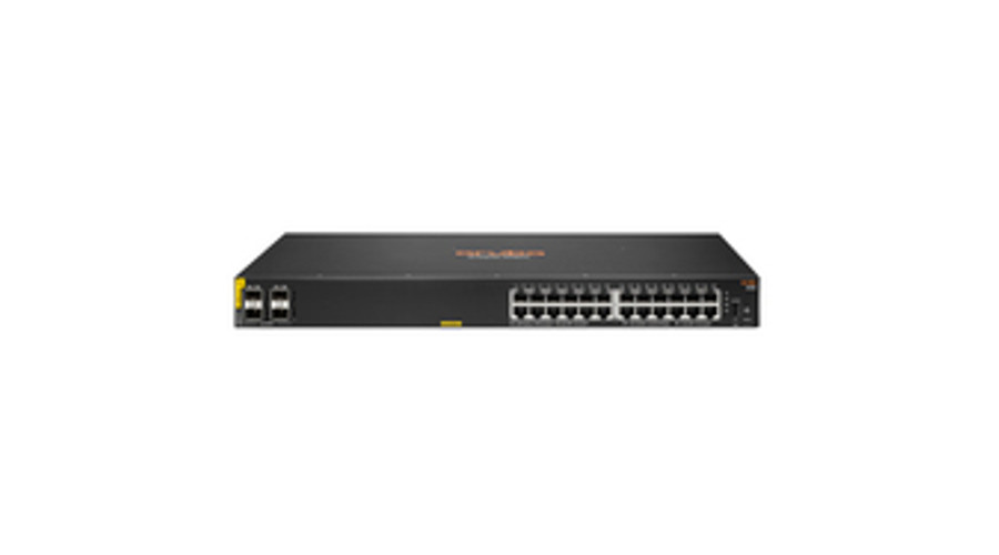 Image of HPE 6000 24G Class4 PoE 4SFP 370W - Managed - L3 - Gigabit Ethernet (10/100/1000) - Power over Ethernet (PoE) - Rack mounting - 1U