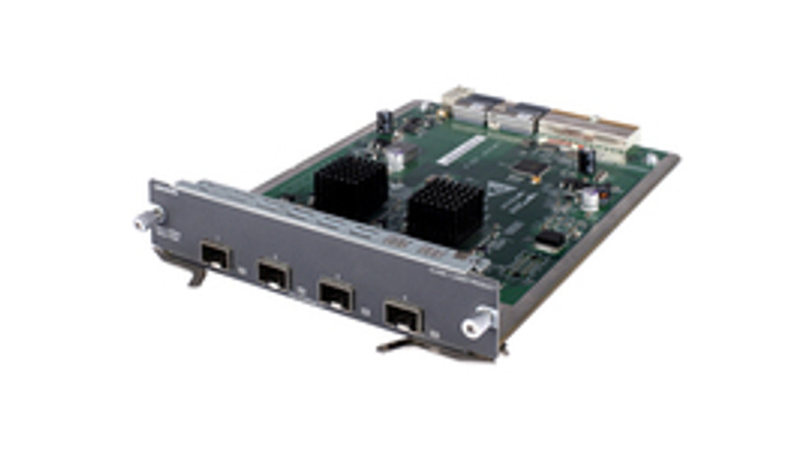 Image of HPE 5800 4-port 10GbE SFP+ Module - 10 Gigabit Ethernet - Fast Ethernet - Gigabit Ethernet - 10,100,1000,10000 Mbit/s - HP 5800