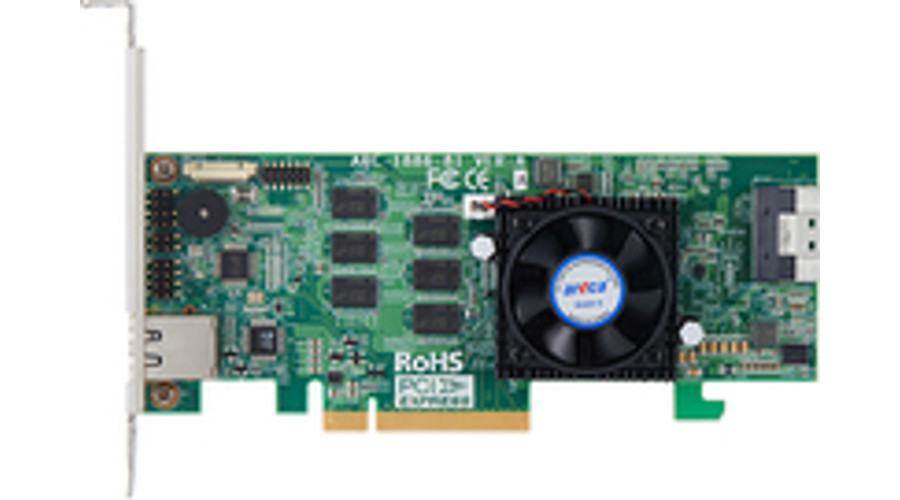 Image of Areca Raid Controller ARC-1886-16I 16-Port Tri Mode PCIe 4,0 x8 2x SFF 8654 ARC-1886-8I