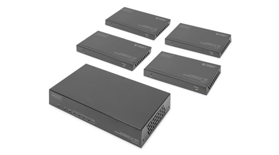 Image of DIGITUS 4K HDBaseT 1x4 HDMI Extender Splitter Set, 150 m DS-55510