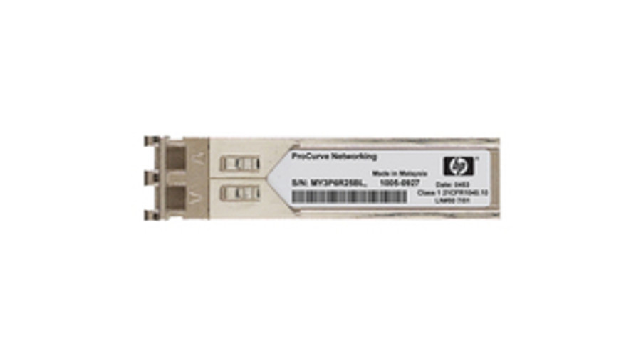 Image of Hewlett Packard Enterprise JD094B. Interfész típusa: SFP +, átviteli sebesség (Mbps): 10000 Mbit / s, száloptikai csatlakozó: LC HP X130 SFP + LC LR adó-vevő.